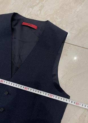 Классический жилет hugo boss темно синий жилетка5 фото