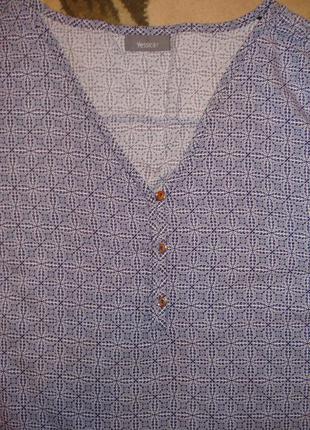 Легкая нежная вискозная блузка большого размера4 фото
