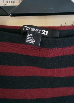 Юбка мини полосатая forever 21
