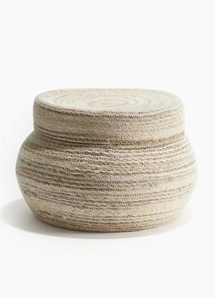 Корзина для хранения с крышкой ручной работы h&amp;m home