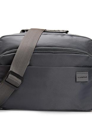 Сумка чоловіча планшет нейлон lanpad 63705 grey