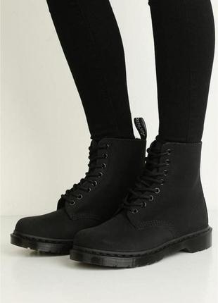 Dr. martens 1460 “mono fl”  женские высокие ботинки-берцы на меху