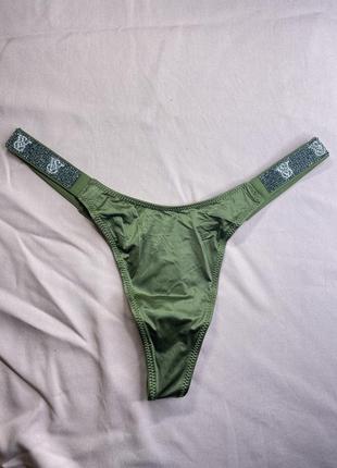Оригінальні атласні трусики зі стразами