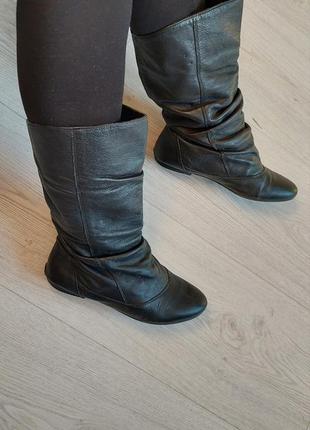 Сапоги весенние натуральная кожа р 39-39,5