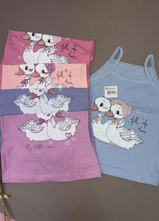 Майка для девочки донелая майочка для девочки майка для девчонки турция