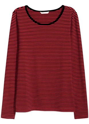 Бавовняний лонгслів джемпер h&m