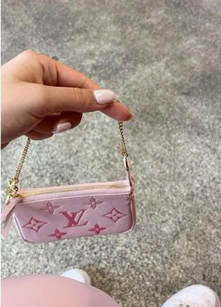 Маленька шикарна шкіряна сумочка клатч monogram