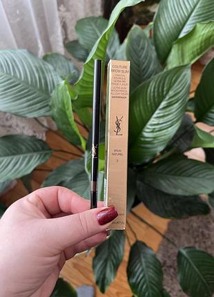 Ультратонкий карандаш для бровей yves saint laurent couture brow slim