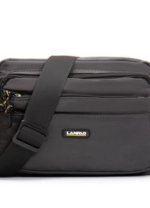 Сумка чоловіча планшет нейлон lanpad 63738 grey