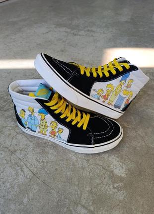Лимитированные кеды vans sk8-hi x the simpsons simpsons family 1987