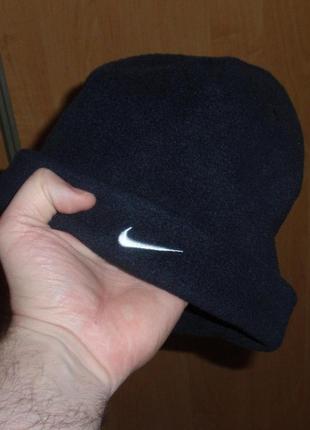 Флисовый комплект nike fleece under black dry перчатки+шапка original m-l-xl8 фото