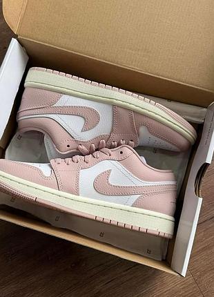 Кроссовки jordan 1 low “pink oxford”