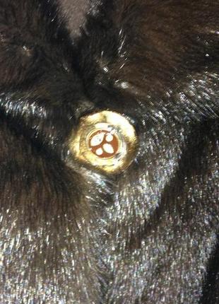 Шуба, норка, в коричневом цвете4 фото