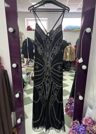 Вечірня сукня вишита бісером