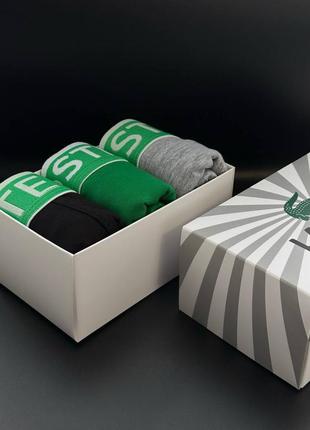 Труси lacoste чоловічі боксери в коробці 3 шт