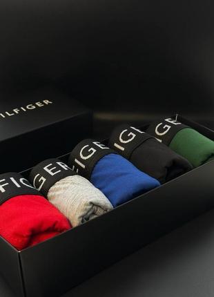Труси tommy hilfiger чоловічі боксери в коробці 5 шт