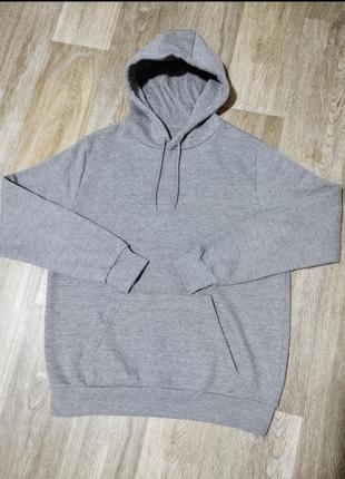 Чоловіче худі / капюшонка / primark / сіра толстовка з капюшоном / кофта / чоловічий одяг / світшот / светр