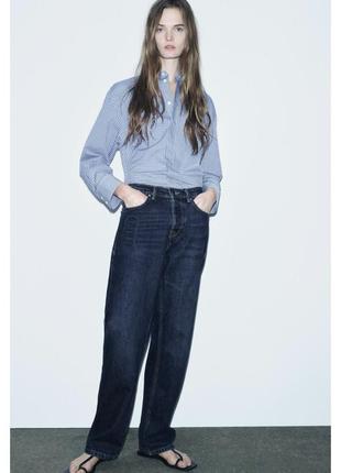Нова синя сорочка в клітинку zara синя картата сорочка оверсайз блакитна сорочка в білу клітинку довга картата сорочка