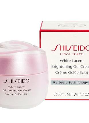 Очищающий гель-крем для лица shiseido white lucent brightening gel cream 50ml