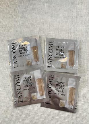 Набір пробників тонального крем lancôme / оригінал пробник тональний крем lancome teint idole ultra wear care & glow foundation 220c