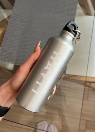 Алюминиевая бутылка для воды с карабином 0,5 мл havit