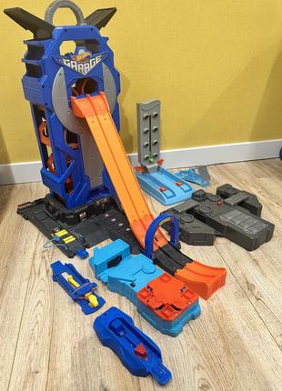 Трек hot wheels, гараж hot wheels, машинки хот вілс.