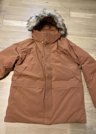 Marmot yukon (оригинал) зимова пухова парка пуховик. чоловіча аляска куртка rab woolrich goose5 фото