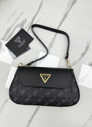 Сумка white guess mini bagett / сумка гесс мини багет