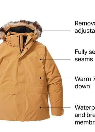Marmot yukon (оригинал) зимова пухова парка пуховик. чоловіча аляска куртка rab woolrich goose8 фото