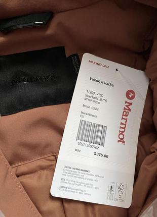 Marmot yukon (оригинал) зимова пухова парка пуховик. чоловіча аляска куртка rab woolrich goose3 фото