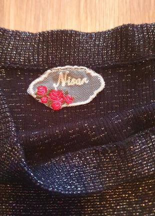 Платье вязанное люрекс 2