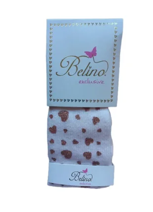 Колготи для дівчинки 98-104 см колір пудра belino туреччина