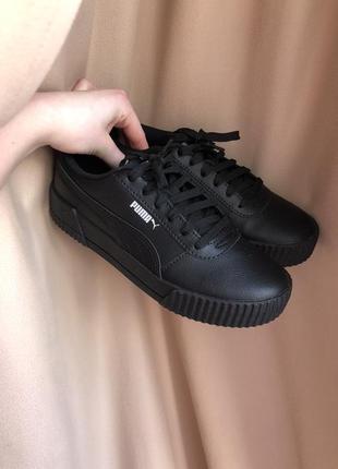 Новые кеды кеды puma black carina l jr