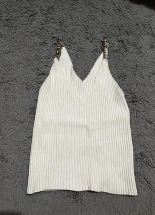 Майка на бретельках цепочках