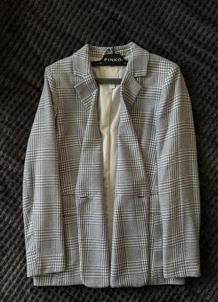 Пиджак в гусиную лапку h&m