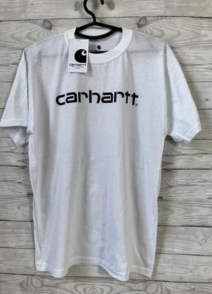 Футболка унисекс белая carhartt
