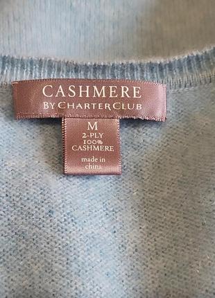 Кашемировый пуловер свитер cashmere by charter club