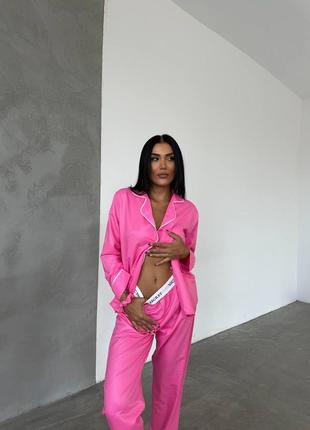 Женская пижама,пижамы из сатина, штаны пижамные,рубашка для сна, штаны для сна