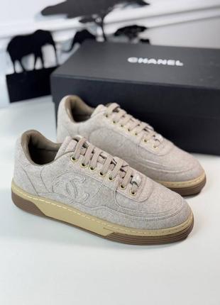 Кеды женские бежевые