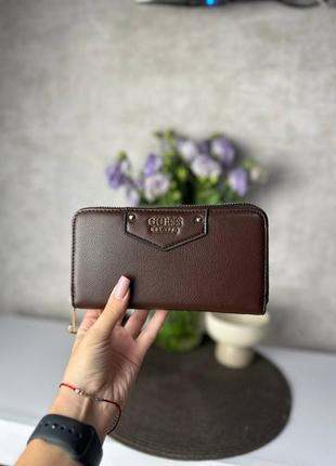 Женский кошелек guess, черный кошелек guess