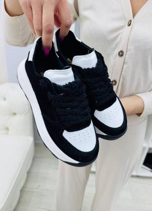 Кроссовки натуральная кожа и замша