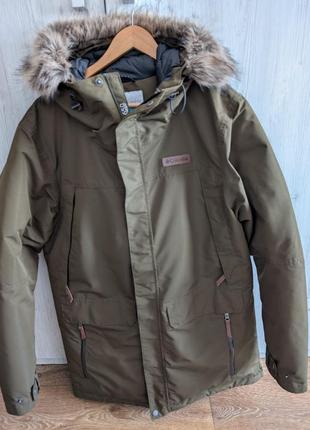 Зимова пухова парка columbia south canyon long down xl (як нова)