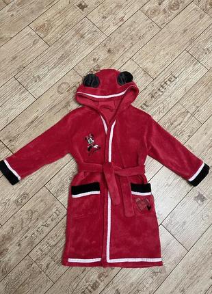 Халат детский minnie mouse, минные маус, disney, 4, 5 лет, 110 рост