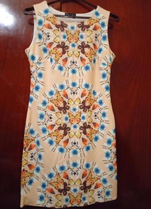 Летнее платье с бабочками