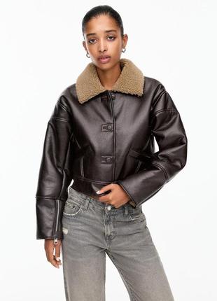 Дубленка pull & bear