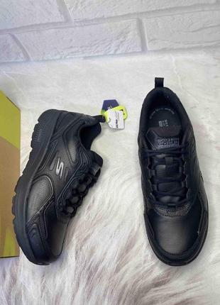 Мужские, кожаные кроссовки skechers go run