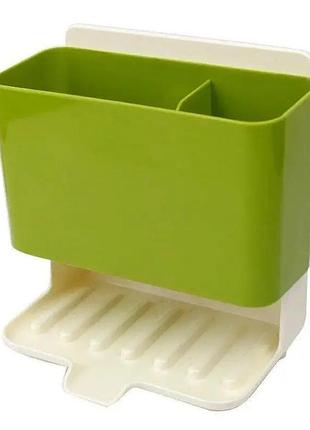 Органайзер на раковину в кухню caddy tower 7021 / кухонный бокс подставка для хозяйственных принадлежностей
