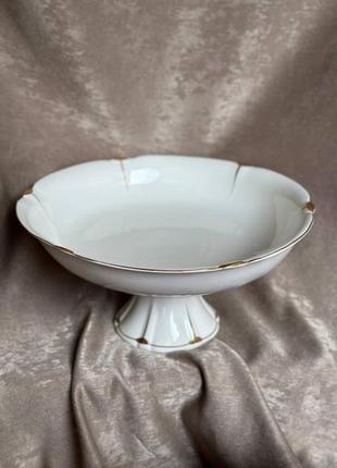 Фруктовница на ножке lefard 946-029 фарфор 30,5 см