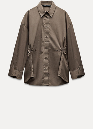 Сорочка блузка zara 🤎🩶