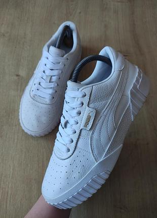 Крутые женские кожаные кроссовки puma, оригинал, р.39